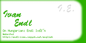 ivan endl business card